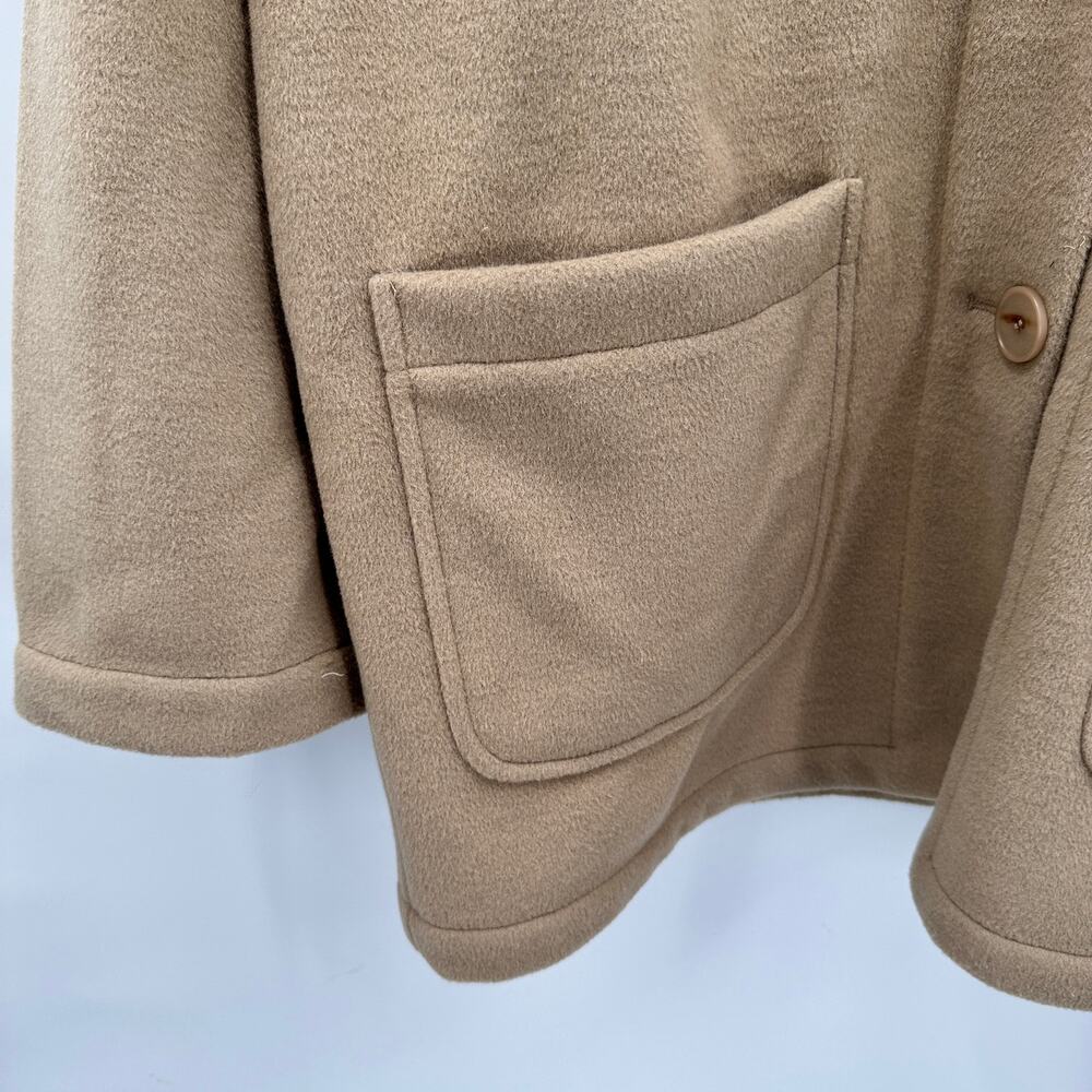 SPLENDID NWT Nikki Oatmeal Tan Hooded Pea Coat // M - Picture 9 of 15